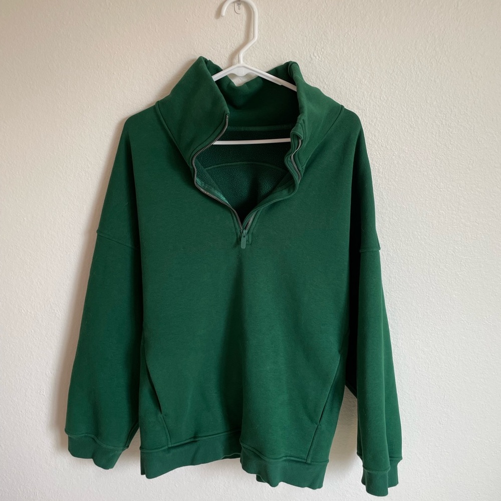 Lululemon thick fleece half zip sweatshirt
